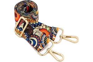 ZOUIQSS Tracolla larga ，Cintura di ricambio regolabile Tracolla per borsa in tela per chitarra a tracolla((3.8CM) Color33)