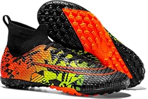 WEJIESS Chaussures de Football pour Hommes, antidérapantes, à Crampons Professionnels, Chaussures de Football pour garçons, Chaussures de Football à Lacets, Chaussures de Sport d'entraînement