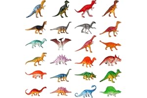 FANTESI 24 Stück Dinosaurier Figuren, Klein Dino Spielzeug, Mini Dinosaurier Sammlung, Dinos Spielzeug