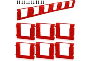 VEGOATY Lot de 6 supports muraux pour batterie Einhell Power X-Change, support mural pour batterie M18 18 V (avec 12 vis, pas de batterie)