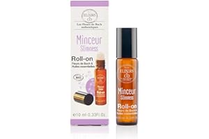 Elixirs & Co - Roll On Huiles Essentielles et Fleurs de Bach Minceur Adulte Bio - Effet Apaisant, Grignotage, Relaxation, Angoisse, Maux Quotidien - Fleur De Bach 100% Naturel - Fabriqué en France