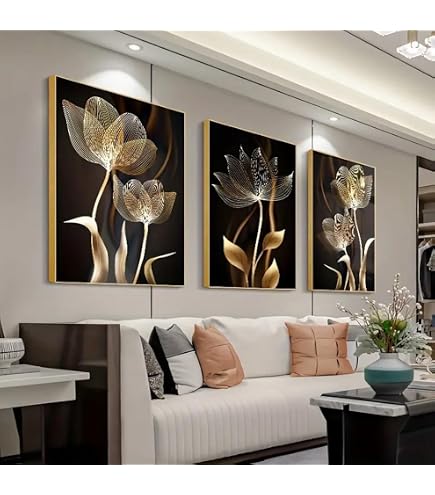 Tableau Toile Ginkgo Biloba Nordique - 40x80 Cm - Impression Haute Qualité Sans Cadre - Décoration Murale Salon, Chambre, Bureau