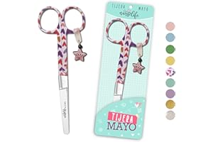 Nurse Life Tijeras Enfermeria Punta Recta - Ideal para Porta tijeras Enfermeras - Punta Redonda Profesional Enfermeria - Primeros Auxilios - Tijeras Mayo (Corazones)
