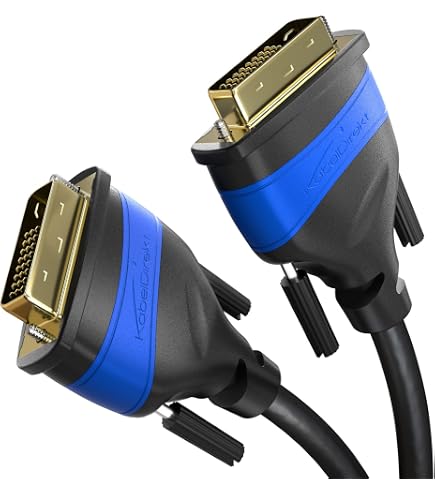 Cavo Video DVI-D Dual Link (24+1) Maschio-maschio, 1,8 M, 1080p, Contatti Dorati
