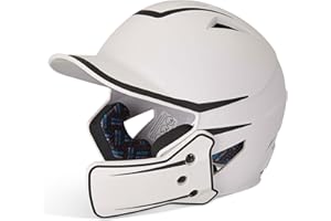CHAMPRO Casco de bateo Legend Plus HX para hombre, blanco, negro, talla grande de EE. UU