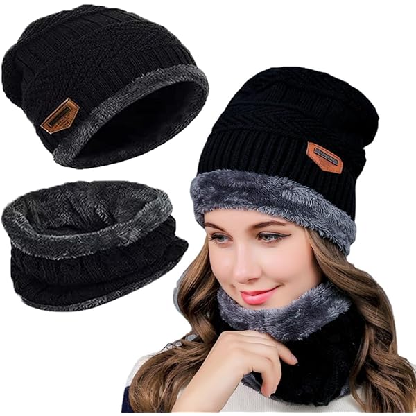 UMIPUBO Chapeau Hiver Chauffant Bonnet,Écharpe De Doublure Chaud,Gants