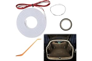 WELLXUNK Luces LED para Maletero de Coche, 4 M Dynamic Flowing Car Trunk Light Strip, Tira de luz para maletero de coche, Tira de luz para maletero de coche, Luces LED Universales para Interiores de Coche