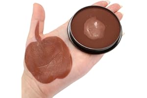 HISUNBEN Body Paints Upgrade 30g Face Paint and Children Washable Body Colour Face Paint Children's Make-Up Theatre Carnival Halloween Party Brown