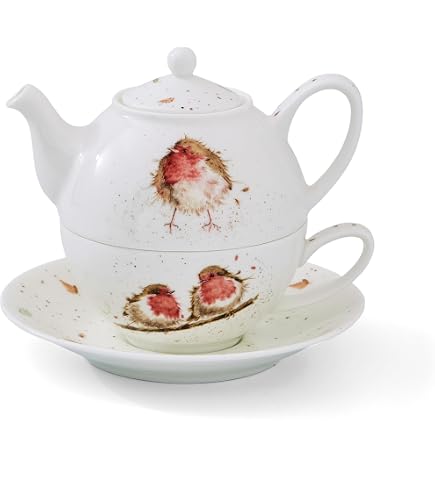 Taza De Té Roy Kirkham 'Garden Birds' (Motivo 1) | Porcelana Fina 0.35L | Multicolor | Coleccionable | Calidad Inglesa