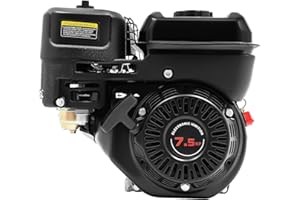HUOMMGS 7,5 PS Benzinmotor 212CC Standmotor 4 Takt Go Kart Motor Einzylindermotor Kartmotor für Landwirtschaftliche Geräte, Baumaschinen, Industrieanlagen 3600 U/Min