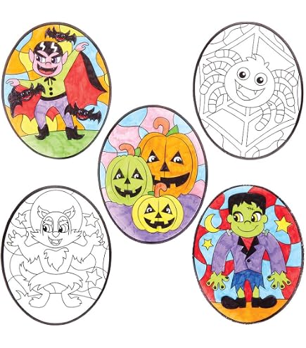Oltre 300 Adesivi Di Halloween Per Bambini | Fantasmi, Streghe, Ragni, Vampiri | Autoadesivi Per Decorazioni Festa E Scrapbooking