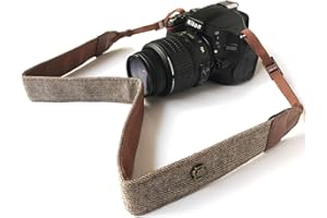 Bestele Spalla Della Macchina Fotografica Laccio Cinghia, Morbido Stampa Vintage Fotocamera Cinghie per DSLR/SLR/Nikon/Canon/Sony/Lumix/Fujifilm/Rico/Samsung/Pentax etc/Olympus ecc.