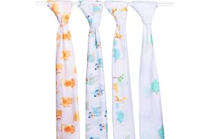 ANA WIZ Ana Baby - Muselinas Extra Grandes, súper Suaves, diseño de Animales, Regalo