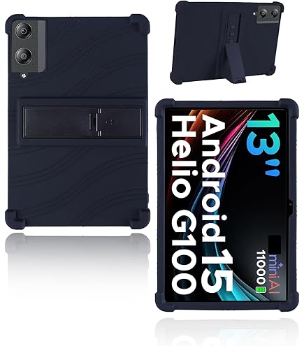 Funda Para DOOGEE Tab E3 Pro De 13 Pulgadas - Piel Sintética, Con Correa De Mano, Color Rojo-rosa | Funda Protectora Elegante Y Antideslizante