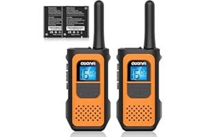 AWANFI Walkie-Talkie Ricaricabili con 1200mAh Batteria al Litio, Walkie Talkie per Bambini Adulti, Ricetrasmittenti 16 Canali VOX a Lungo Raggio, Walki Talki per Regalo, Campeggio, Escursioni