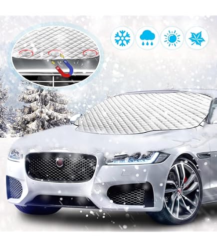 Couverture Pare-Brise Voiture 200x100 Cm - Protection Antigel UV Neige Glace Été Hiver