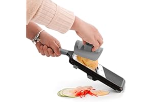 UMICIAGA Handheld Mandoline Slicer,Adjustable Slicing Thickness & Julienne Sizer,Mandoline Vegetable Slicer, Onion/Potato/Tomato Salad Food Slicer with Hand Guard,Kitchen Tools & Gadgets for Home Chefs.