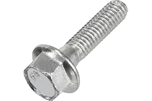 AERZETIX - C61942 - Set di 10 - Bullone flangiato - vite a testa esagonale con flangia - M6x25mm - DIN 6921 - durezza 8.8 - in acciaio zincato - vite di fissaggio