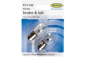 BARGAINSTORE 2 X Ring 380 P21/5W Bay15d Brake Stop & Tail Light Car Bulbs Rw380 12V 21/5W NEW