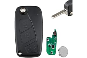VAILIKEY 433MHZ 3 Buttons Car Key Fob For Fiat Cudo Fiorino Doblo Grande Punto Panda Grande Ducato Bravo Key Citroen Nemo Peugeot Bipper Car Remote Control Delphi System ID46/7946 Chip