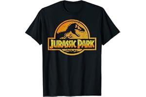 JURASSIC FRANCHISE Jurassic Park Blue & Purple Fossil Logo C2 Camiseta