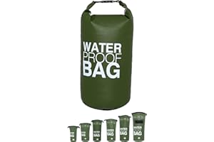 DonDon Dry Bag Borsa Impermeabile da 2l, 5l, 10l, 15l, 20l, 30l con Tracolla