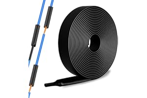 GOIEHIR Gaine Thermorétractable, Gaine Thermorétractable Étanche Noire 3:1, Tube Thermorétractables avec Adhésif, Gaine Thermorétractable pour L'isolation de Câbles, la Réparation (Ø15.4 mm * 3 Mètres)