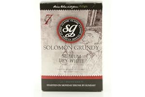 Solomon Grundy Medium Dry White 30 Bottle Home Brew Wine Refill Kit