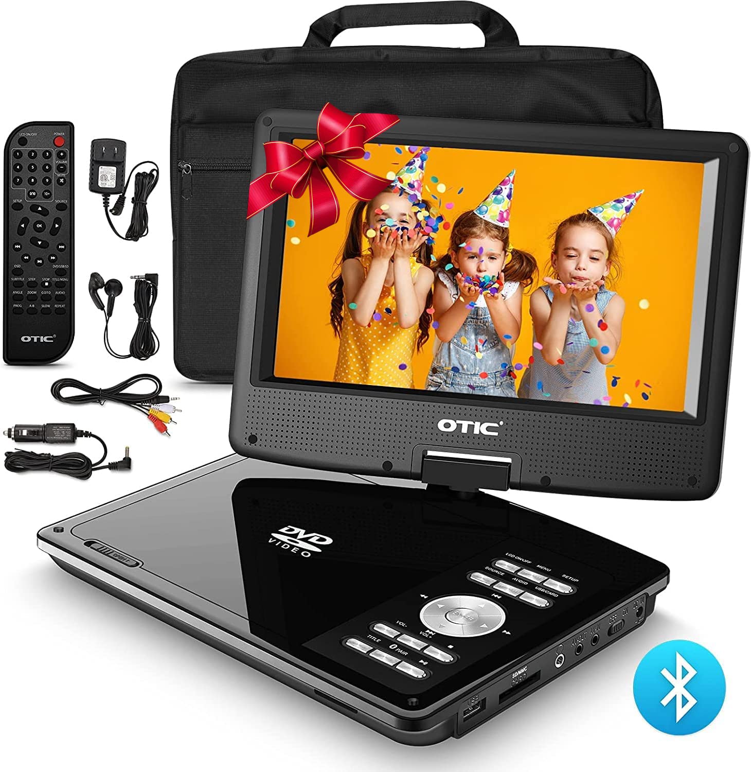 OTIC 11 Inch Bluetooth Portable DVD Player Review for Kids and Travel