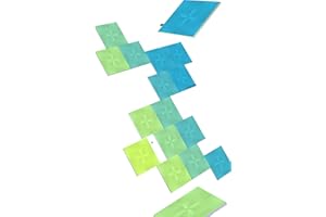 Nanoleaf Canvas Starter Kit, 17 Cuadrados Luminosos Inteligentes LED RGBW - Apliques de Pared Interior Modulares, Luces Led 16M Colores WiFi, Compatible con Alexa, Decoración para Habitación y Gaming