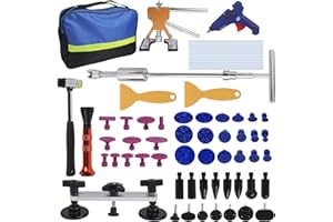 Snewvie 66 Piece Car Dent Repair Kit, Dent Repair Kit, Tool Set, Paint-Free Dent Repair, for Damage caused by Large Small Dents, Kinks, Hail Damage, DIY Vehicle Fridge Washing System