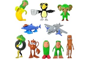 Gensly 10Pcs Animali Divertenti Toys Bombardiro Crocodillo Set di figurine per gli appassionati di giochi