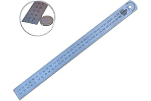 LIGNUM MANUFACTUR Stahllineal stabil 300 mm für Links- und Rechtshänder, Maßstab mit Messgenauigkeit EG Klasse I, Millimeterskala 300 x 28 x 1,0 mm Made in Germany