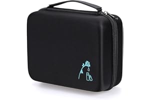 BTSKY Valisette de rangement solide et étanche en mousse EVA pour 30 bouteilles d'huiles essentielles ou vernis à ongles Insert en mousse