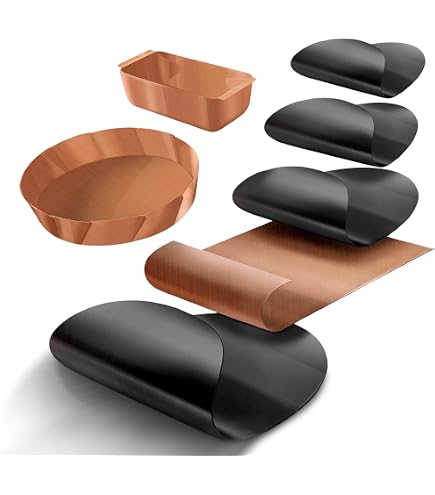 Feuilles De Cuisson Réutilisables Amazy – Lot De 3, PTFE (Téflon), Résiste à 260°C, Antiadhésif – 36x42 Cm