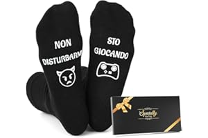 Sunia Calzini Uomo Divertenti, Calzini Antiscivolo Uomo, Regalo Uomo Divertenti