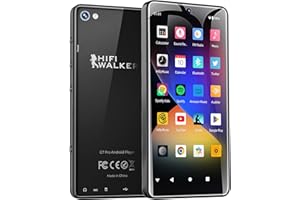 HIFI WALKER G7 Pro MP3 Player with Dual Cameras, Android 13, 3GB RAM+32GB ROM, Bluetooth 5.0, WiFi, 5.2" Touchscreen, Spotify, MP4 Music Player with Speaker, YouTube, Audible, 160GB Expandable