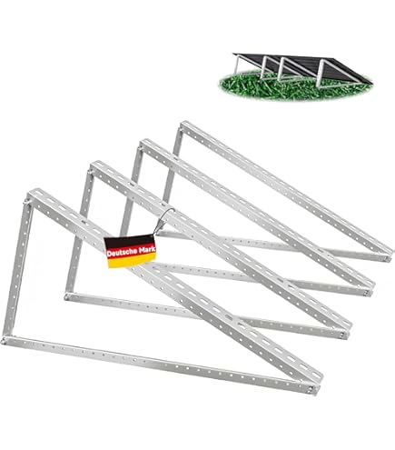 Balkonkraftwerk Halterung 4-tlg. Set - Flachdach Aufständerung Für 2 Solarpanels