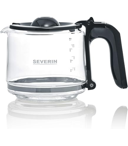 Severin Glass Jug GK 5410 - 1.4 Liter Carafe For Coffee Machines (Fits KA4810, Silvercrest SKML 1000 A1)