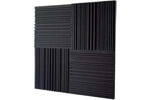 Keyhelm | Pannelli Fonoassorbenti ECG | 50x50x altezza 4cm D25 Grigio antracite | Pacco da 20 (5mq) | Correzione Acustica medio-alte frequenze | Studi di registrazione