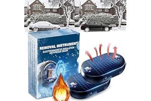 FENGLEAS Schneeräumungswerkzeug,Tragbarer Kinetischer Molekularheizer,Molekulare elektromagnetische Interferenz Frostschutz-Schneeräumwerkzeug,Auto-Schnee-Entfernung,Auto-Entfroster elektromagnetisch (BLUE, 2)