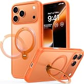 TORRAS Q3 360 Spin iPhone 17 Pro Max Kılıf Manyetik Stand, Magsafe ile Uyumlu, Askeri Sınıf Koruma, Kamera Kontrol&uuml;, Dahili K
