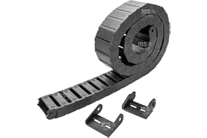 [ JBS basics ] Energiekette Schleppkette Kabelführung [ 15 x 40 mm ] R28 CNC 3D Drucker [ 100 cm / 1 Meter ] Plastik Drag Chain incl. Endstücke (15x40 mm)