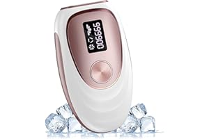 ZKMAGIC Epilatore Luce Pulsata di Ghiaccio, 999.900 Flash IPL Epilazione Laser peli Donna, Depilazione Definitiva Indolore per Viso Schiena Gambe Corpo