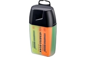 Zakreślacz - STABILO BOSS ORIGINAL Big BOSS pudełko 4 kolory: żółty, niebieski, zielony, pomarańczowy