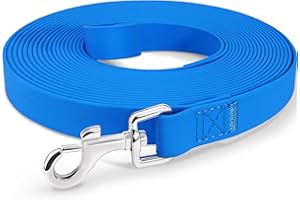 Joytale Correa de Adiestramiento para Perros, 5M 10M 15M 20M Correas Impermeable para Perros Grandes, Pequeños y Medianos, Correa Perro Larga, Azul 10M
