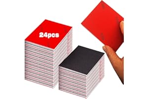 YFLeomry Schleifschwamm Set 24 Stück Schleifschwämme Körnung P180-P4000 Schleifblock Nassschleifschwamm Schleifpad Nass Trocken Schleifpapier für Holz Metall Farbe Möbel Polieren Modellbau