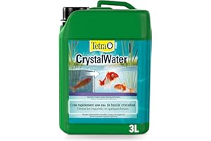 Tetra Pond CrystalWater – Clarificateur d’Eau de Bassin – Favorise une Eau Cristalline - Agglomère et facilite l’élimination des particules en suspension – 3 L