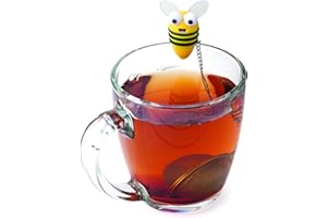 Joie Kitchen Gadgets 48222 Joie Bumble Bee Infuser Strainer for Tea, Plastic, Yellow