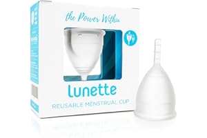 Lunette Menstrual Cup - Clear - Model 1 for Light Bleeding - (DE Version)